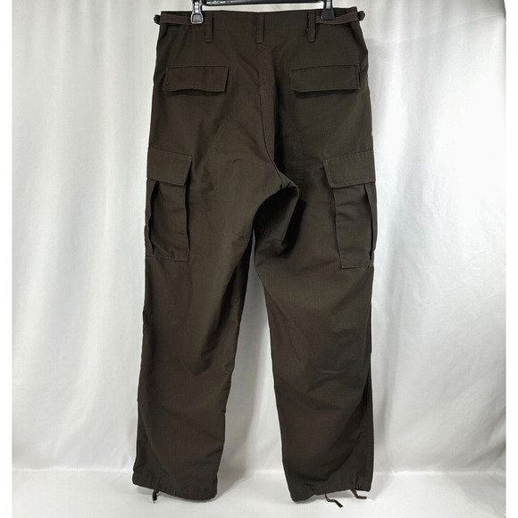 Tru Spec Pants Mens 31-35W 29-31.5L Brown Tactical Utility Outdoor Adjustable - Picture 2 of 14